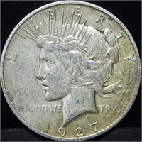 1927-D Peace Silver Dollar