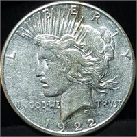 1922-S Peace Silver Dollar