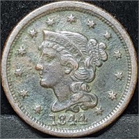 1844 US Large Cent