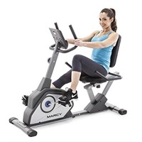 Marcy Magnetic Recumbent Exercise Bike with 8 Resi
