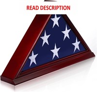 $70  Solid Wood Memorial Flag Display Case 5' x9.5