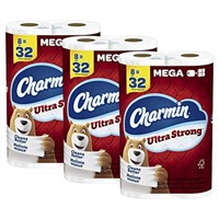 24 Mega rolls Charmin Toilet Paper, Ultra Strong,