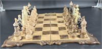 Vintage Ceramic Chess Set