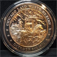 Franklin Mint 45mm Bronze US History Medal 1871