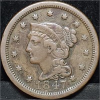 1847 US Large Cent