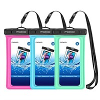 MoKo Floating Waterproof Phone Pouch [3 Pack],