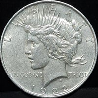 1922 Peace Silver Dollar BU