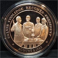 Franklin Mint 45mm Bronze US History Medal 1923