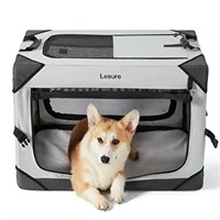 Lesure Collapsible Dog Crate - Portable Dog