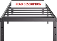$60  14 Twin Bed Frame  Metal  No Box Spring