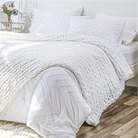 Bigacogo Chunky Knit Blanket Throw 60"x80", 100%