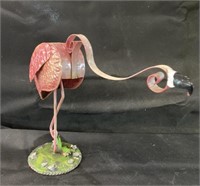 Flamingo Metal Art Figurine