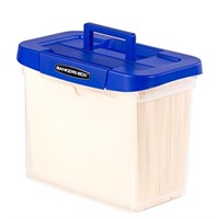 Bankers Box Heavy Duty Portable Plastic File Box