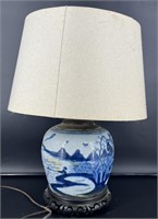Antique 19th Century Chinese Ginger Jar Table Lamp