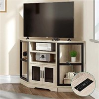 YITAHOME 50 Inches Corner TV Stand w/Power Outlet,