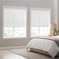 Eclipse 2in. Faux Wood Blinds, 70"W x 64"L in Wh