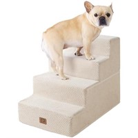 EHEYCIGA Dog Stairs for Small Dogs 18" H, 4-Step