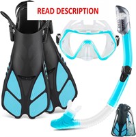 $39  ZEEPORTE Snorkel Set S/M  Anti-Fog Mask  Fins
