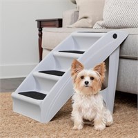 PetSafe CozyUp Folding Dog Stairs - Pet Stairs for