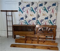 Wooden Ships Wheel Bunkbed Set With Bunk Boards