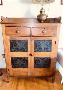 Antique Shenandoah Valley pie safe cabinet