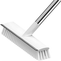 XUXRUS Floor Scrub Brush, Long Handle Stainless