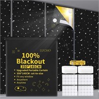 LUCMO Blackout Blinds 350x145 cm, 100% Blackout