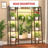 $140  6 Tiered Metal Plant Stand  55  with Lights