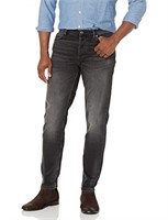 HUGO Men's Tapered Fit Stretch Jeans, Steel Grey,