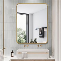 TheiaMo 36x28 Inches Brushed Metal Bathroom