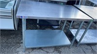 WORK TABLE STAINLESS STEEL 30" X 48"