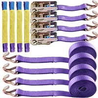 Tie-Downs Ratchet Straps 2" x 16' with Double
