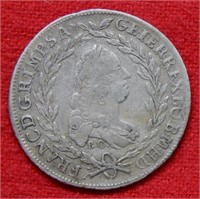 1765 Austria 20 Kreuzer Silver Coin