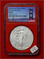 2012 (S) American Eagle NGC MS69 1 Ounce Silver