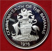1976 Bahamas $5 Silver Commemorative