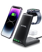 Intoval Wireless Charging Station, 3 in 1 Charger