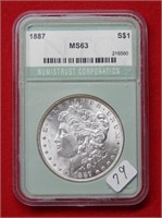 1887 Morgan Silver Dollar  ***