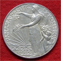 1915 S Panama Pacific Silver Commem Half Dollar
