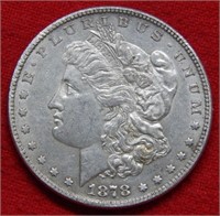 1878 Morgan Silver Dollar 7/8 Tail Feather
