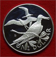 1975 British Virgin Islands $1 Silver Commem
