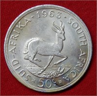 1963 South Africa Half Dollar