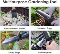PERWIN Hori Hori Garden Knife, Garden Tools with