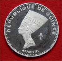 1968 Republic of Guinea Silver Proof 500 Francs