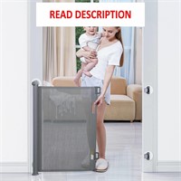 $37  BabyBond Retractable Gate  33*71in  Grey