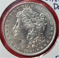 1881 O Morgan Silver Dollar