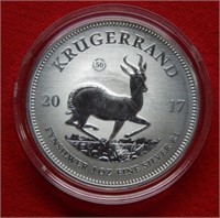 2017 South Africa Kruggerand 1 Ounce Silver