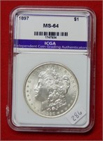 1897 Morgan Silver Dollar    ***