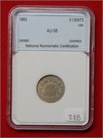 1883 Shield Nickel   ***