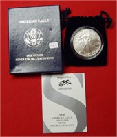 2006 W American Eagle 1 Ounce Silver
