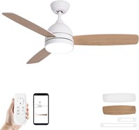 $110  SODSEA 48 Fan with Light  Remote  White